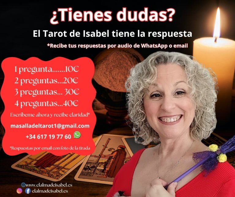 Consulta de tarot en Valencia con elalmadeisabel.es